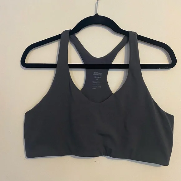 Girlfriend collective x Econyl XXL bra Gray Lola sports bra float - Picture 1 of 5